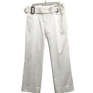 Dolce & Gabbanna Womens 44 Italian Dressy Pants Wide Leg Silver Waist Buckle